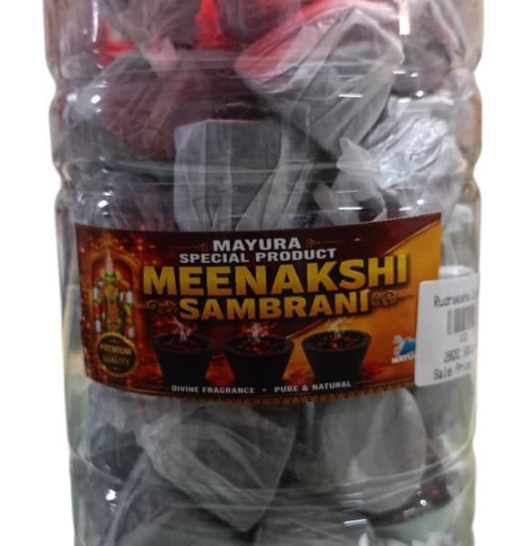 Meenakshi 50Cups Sambrani – Traditional Fragrance for Daily Pooja & Spiritual Rituals