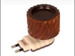 Traditional Wooden Karpoor Dhani- Natural Camphor Burner with Lid