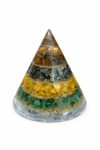 Orgonite Pyramid with Money Magnet Crystals for Abundance