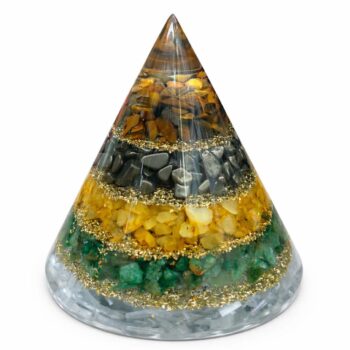 Orgonite Pyramid with Money Magnet Crystals for Abundance
