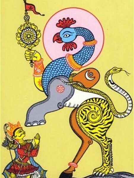 Sacred Navakunjara Form – photo lamination size 8*12